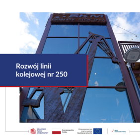 szyb windy na stacji SKM Stocznia Gdańsk - grafika projektu KPO Rozwój linii kolejowej nr 250