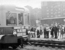 Pierwszy pociąg na napięcie 3kV wjeżdża na stację Gdynia Główna Osobowa - 14.09.1969